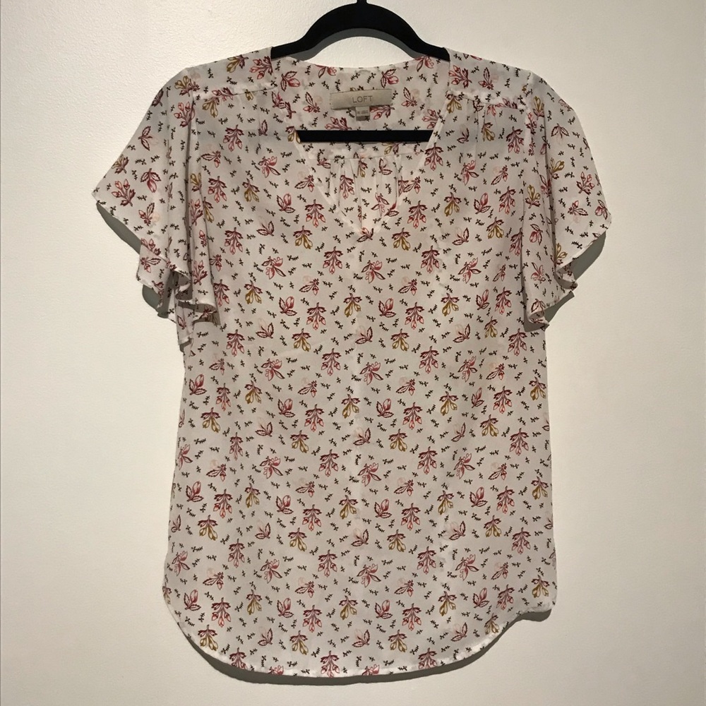 LOFT Floral Blouse